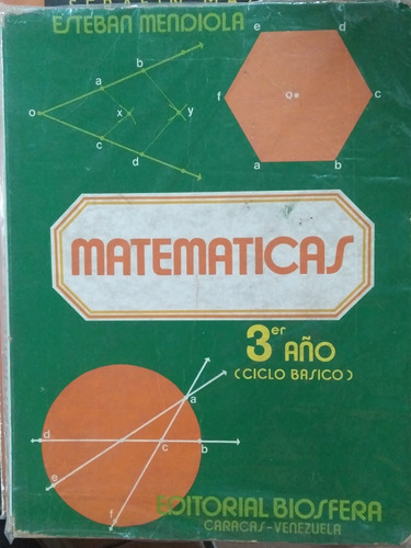Matematicas 3 Año Ciclo Basico Libro Escolar 