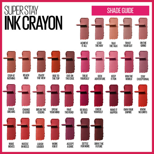 Lápiz Labial Maybelline Superstay Ink Crayon Matte Seek Adve