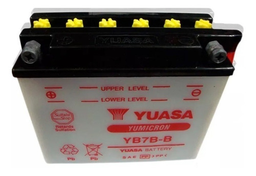 Bateria Yuasa Yb7b-b Nx 150 / Xt 225 Sin Acido En Fas Motos