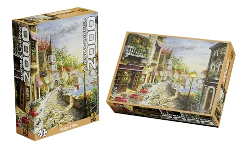 Quebra-Cabeça - 2000 Peças - Villaggio d`Italia - Grow -4925