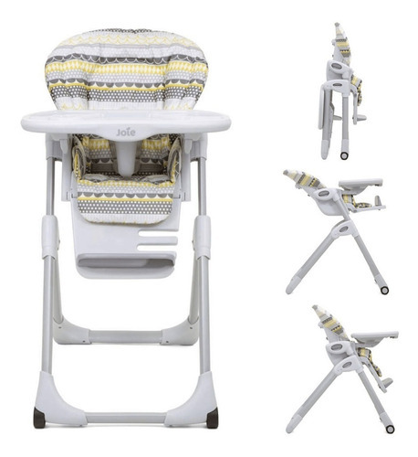 Silla Comer Joie Mimzy 7 Alturas Y 3 Reclinado Color Amarillo Mimzy LX