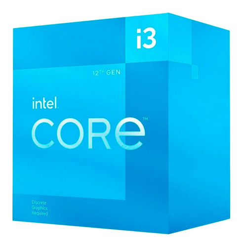 Procesador gamer Intel Core i3-12100F BX8071512100F de 4 núcleos y 4.3GHz de frecuencia