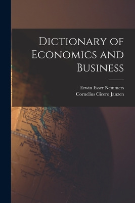 Libro Dictionary Of Economics And Business - Nemmers, Erw...