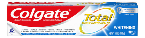 Colgate Total Whitening Gel Pasta De Dientes, Pasta De Dient