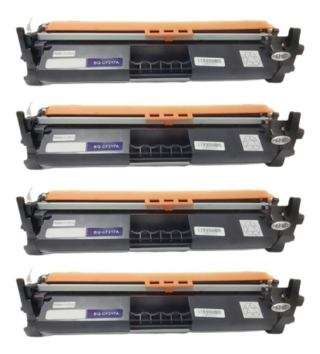 4x Toner Cf217a 17a Compatível Com Laserjet Pro M102w M130fw Tinta Preto