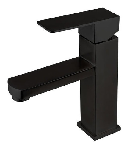 Llave Monomando Baño Lavabo Negro Mate Latón Solido Rubinett