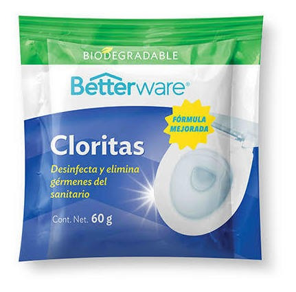 Set De 2 Cloritas Con 4 Pastillas C/u Wc 18444 Betterware