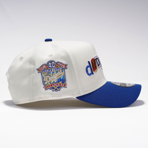 Gorra New Era La Dodgers Lettering Edision Especial Original Blanco Único Lisa