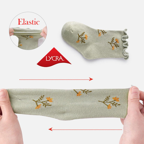 Calcetines Con Volantes Para Bebé Y Niña Pequeña, De