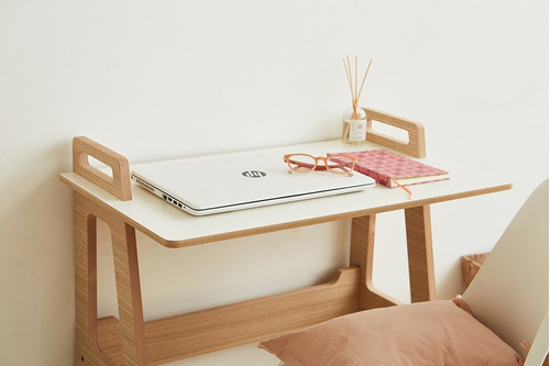 Imagen 6 de 10 de Escritorio Nórdico Simple Roble Blanco