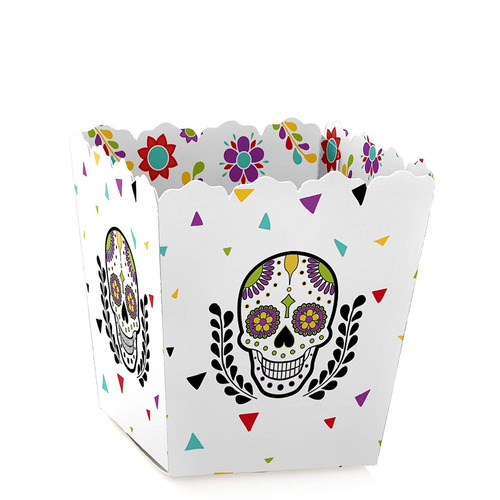 Set De 12 Mini Cajas Para Dulces Día De Muertos Halloween