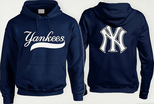 Sudadera Hoodie New York Yankees Marino Precio Especial!!