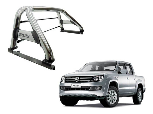 Barra Antivuelco Amarok Todas Cromada Doble