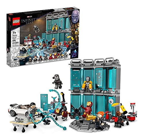 Lego Marvel Iron Man Armory 76216 Set De Juguetes De Constru