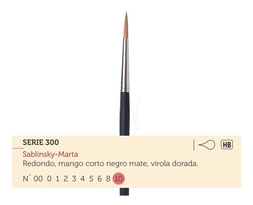 Pincel Casan Serie 300 Sablinsky-marta N°10