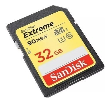 Cartão Sandisk Extreme Sdhc U3 90mb/s 32gb