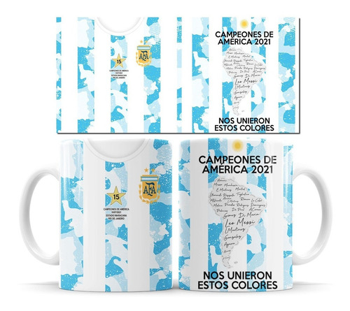 Taza Camiseta Selección Argentina Copa America - Cerámica