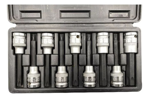 Set Juego De Dados Torx Profesional 9 Pzas De 100mm