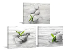Comprar Nachic Wall 3 Paneles De Lienzo Zen Para Pared, Arte De Pare
