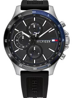 Reloj Tommy Hilfiger Bank 1791724 De Acero Inox. P/hombre