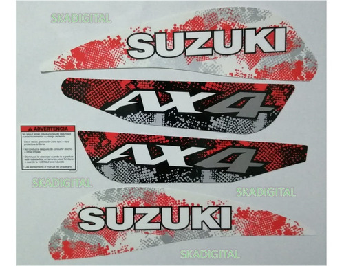 Kit Completo De Calcomanías Suzuki Ax-4 2020