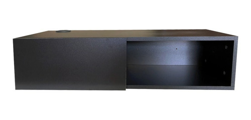 Repisa Flotante Para Tv Minimalista Color Negro Mate