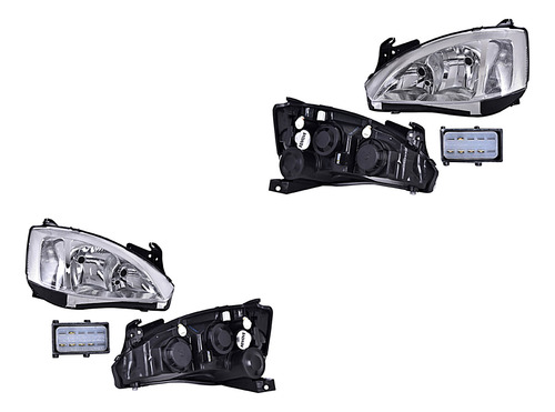 Par Faros Corsa 2004-2005-2006-2007-2008 5 Puertas Adl