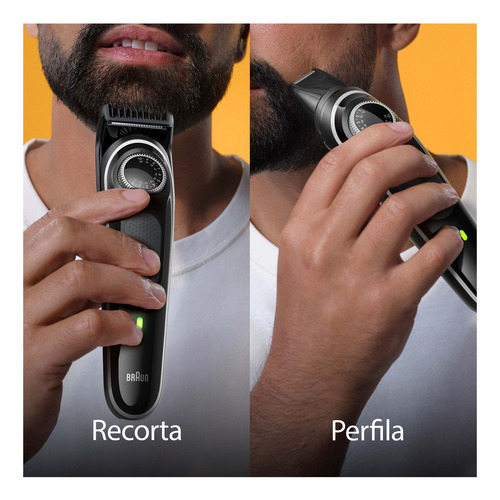 Corta Barba Inalámbrica Braun Bt3440 Resistente Al Agua Negro