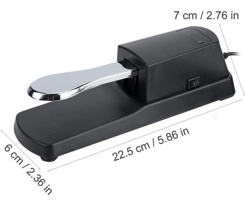 Imagen 2 de 8 de Pedal Sustain Universal Teclado Polaridad Piano Música