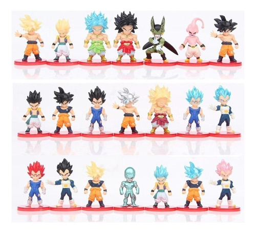 Figura De Juguete De 21 Estilos/kit De Anime Dragon Ball Z