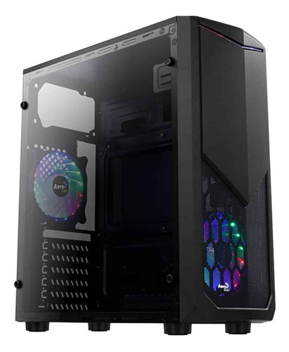 Caja Gabinete Aerocool Tomahawk 2 Ventiladores Y Ventana 