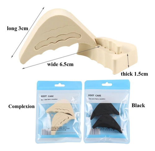 Almohadilla De Pie Relleno Para Zapatos Ajustables 2 Pares