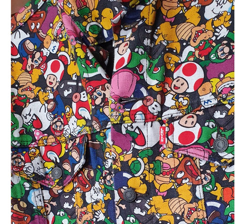 Chamarra De Mezclilla Levis Mario Bros Talla M