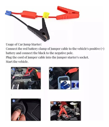 Arrancador De Emergencia Para Auto Baterias Pinza Actual Ec5