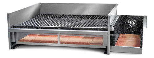 Parrilla Cook & Food A Leña 90 Cm Acero Inoxidable - Tst