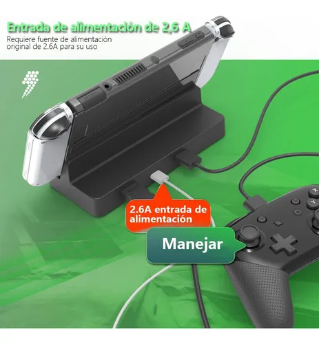 Adaptador Hub Dock Para Switch Oled 4k Hdmi Usb 3.0