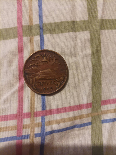 Monedas De 20 Centavos 1965 Y 1944 Precio Por Las2 Monedas 
