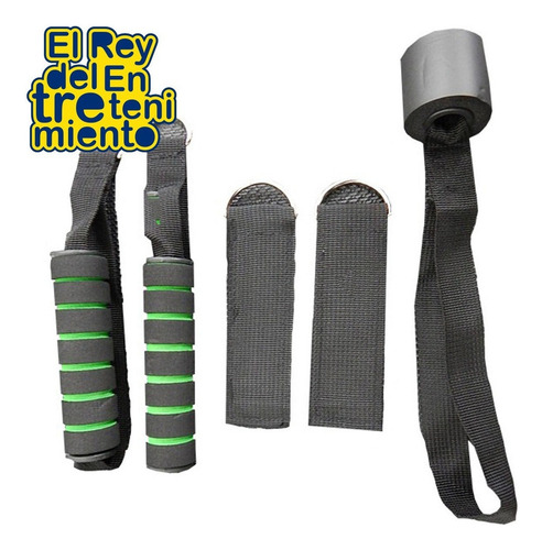Set 5 Bandas Elásticas Forradas Resistencia + Bolso - El Rey