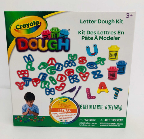 Crayola Set De Masas Grande Con Letras Plasticas Kreker