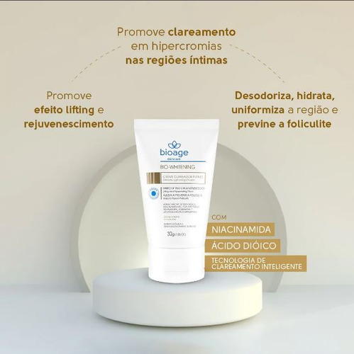 Creme Clareador Intimo Efeito Lifting Bio Whitening 30g