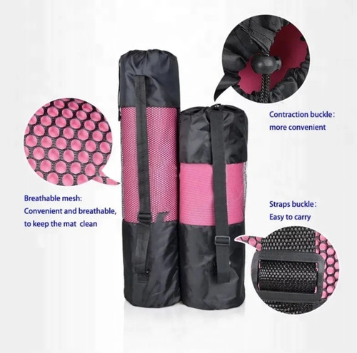 Imagen 7 de 9 de Colchoneta Yoga Gym 180 X 60 X 1 Cm. Pilates + Bolso