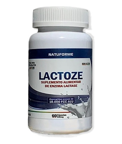 Lactase 10,000 Fcc Leche Enzima Intolerancia A La Lactosa