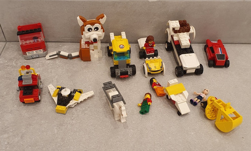2 Lego Auto A Traccion Y Las Piezas Varias De La 1er Foto