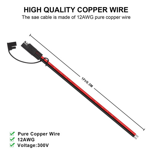 Cable De Extensión Sae Con Conector Rápido Para Motor Rv (12