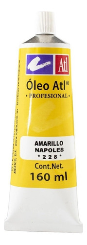 Pintura Oleo Atl T-40 160ml Tubo Grande Color del óleo 228 Amarillo Napoles