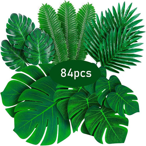 Plantas Tropicales Frondas De Palma Sintética Para La 84pcs