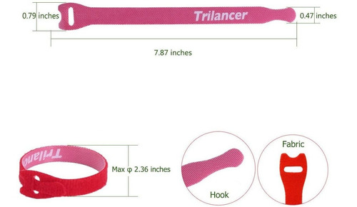 Bridas De Reutilizables De Cables, Envolturas De Cable Trila