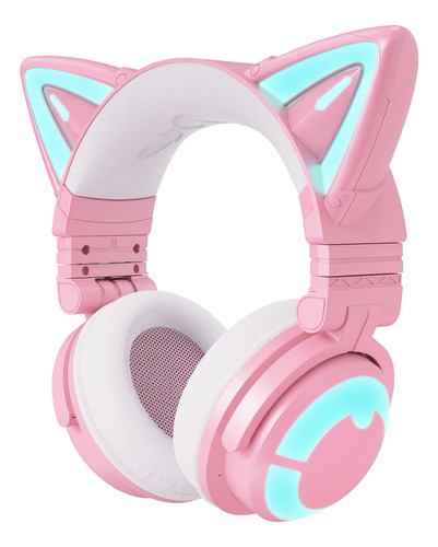 Yowu Auriculares Rgb Con Orejas De Gato 3g Inalmbricos 5.0 P