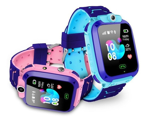 Reloj Inteligente Azul De 2 Piezas Con Localizador Lbs Y Lla