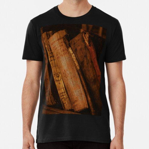 Remera Libros Antiguos Antiguos Algodon Premium